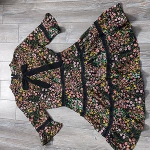 Zara Contemporary Floral Dress Small